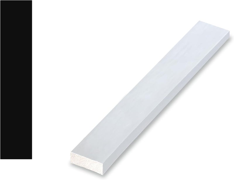 RESO RMC 351 5/8in.D x 2 1/2in. W x 85in. L Primed Finished 4-Sides Finger-Joined Pine Door Window Molding 1-Piece - Image 1